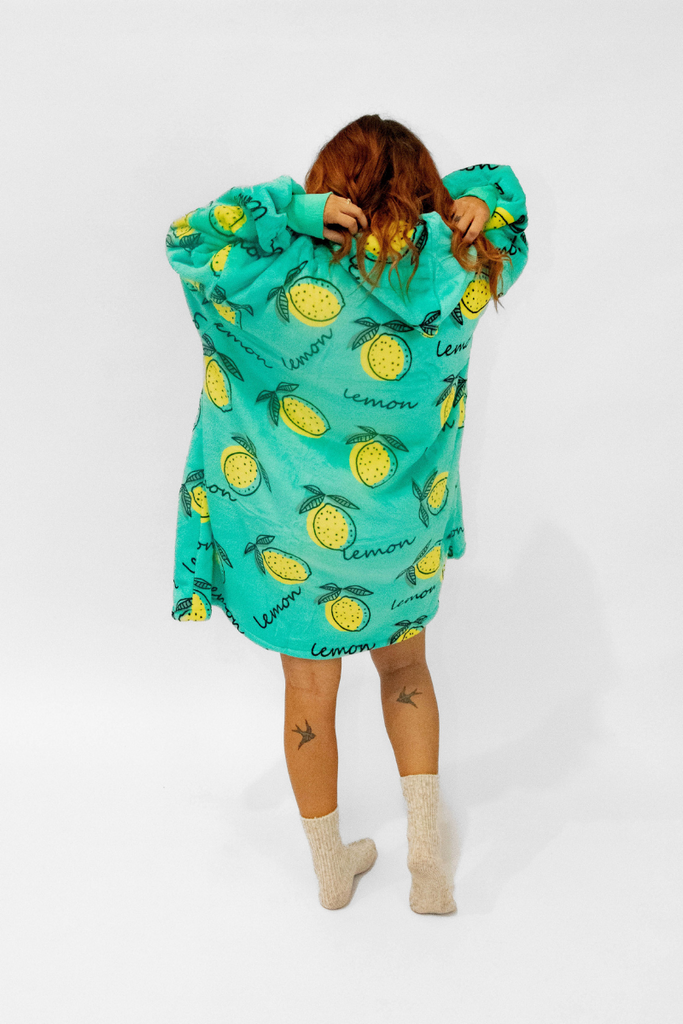 Lemon Delicious | Lemon-themed Blanket Hoodie