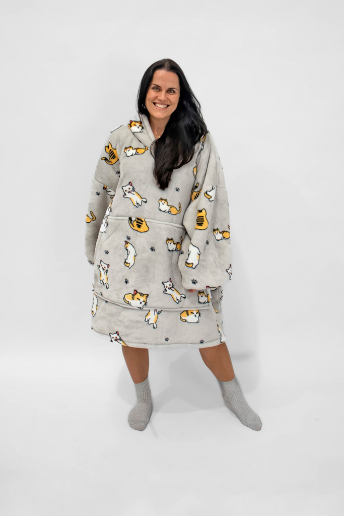 Meowy | Cat-themed Blanket Hoodie