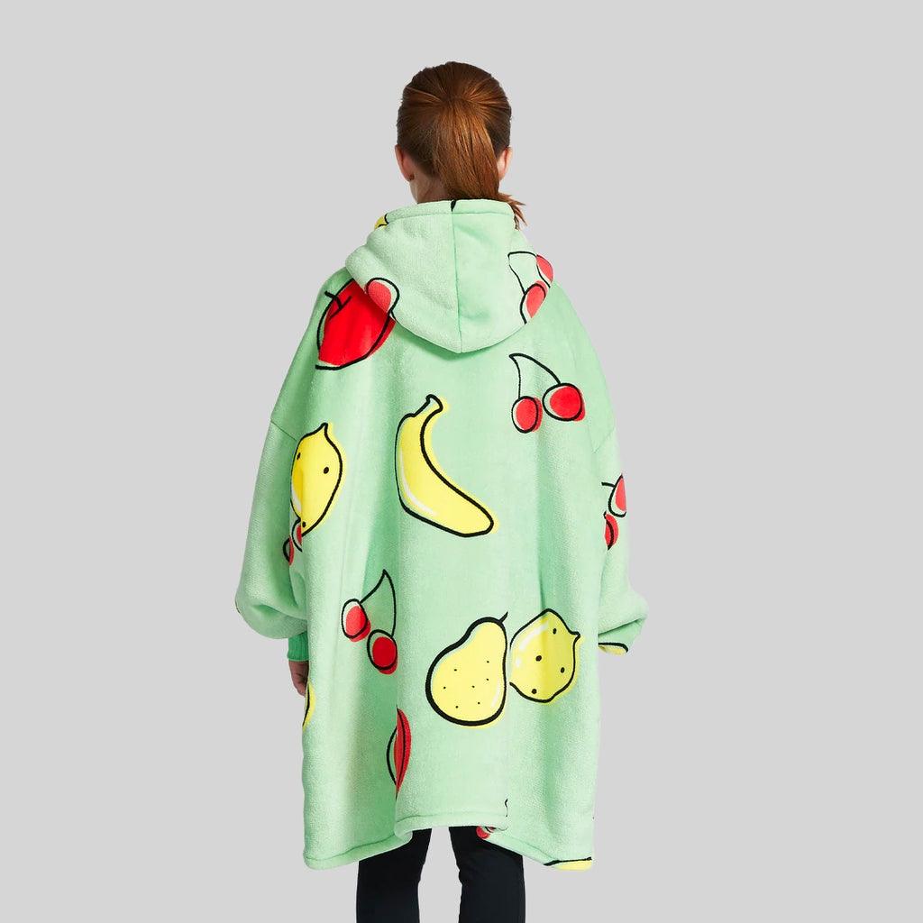 Blushing Cherry Kids | Fruit-themed Blanket Hoodie