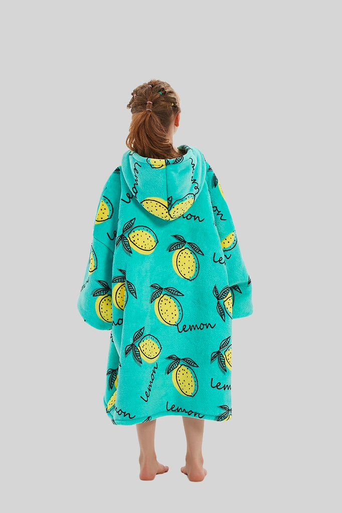 Lemon Delicious Kids | Lemon-themed Blanket Hoodie